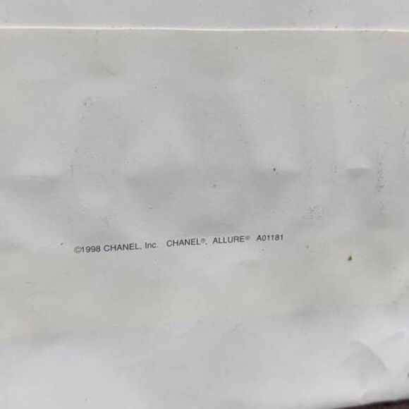 Chanel Allure 1998 Shopping Tote Bag Vintage Perfume Parfum Advertising‎ - Picture 3 of 5